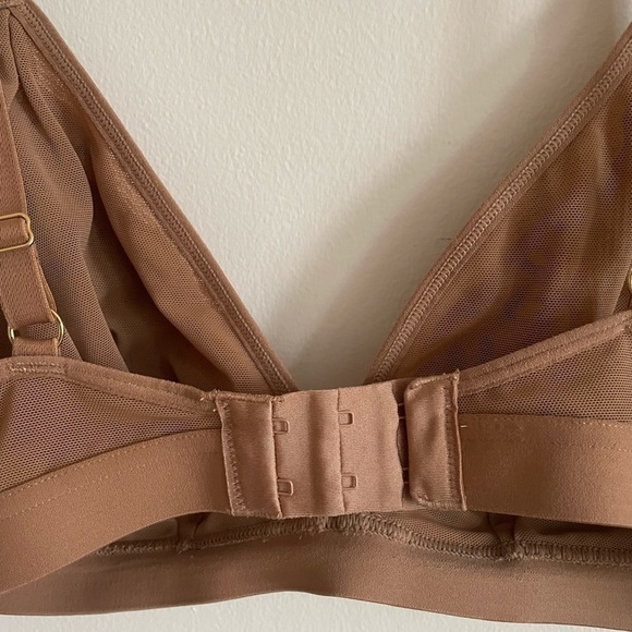 LIVELY Brown Leopard Print No Wire Bralette size 2 - Picture 3 of 10